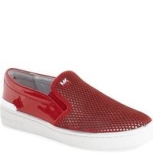 MICHAEL KORS women’s suede slip-on sneakers